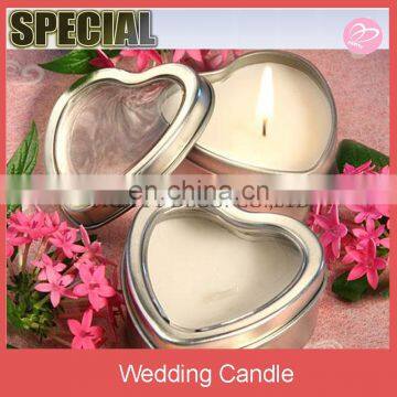 Light for love collection heart candle favor tins wedding faveors