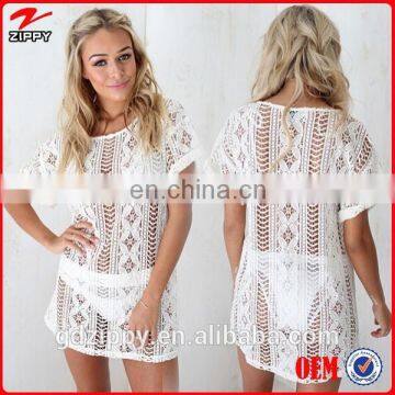 2014 Women Clothing Manufacturer Ladies Lace Blouse Latest Design Blouse