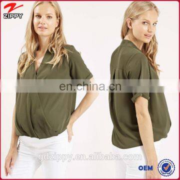 Fashion Wholesale Maternity Office Shirts Drape Blouse