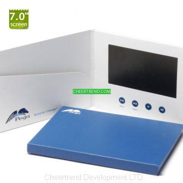 Customized printing 7 inch lcd screen video brochure for advertising