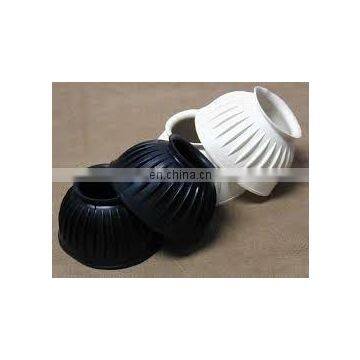 Horse rubber bell boots hook and loop detachable