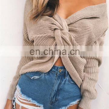 New Fashion Long Sleeves Warmer Sweater for Beautiful Women KMY1082 photo-6