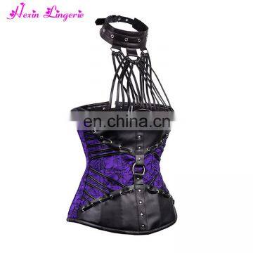 Aliexpress Hot Sale underbust full steel boned steampunk plus size women sexy corset