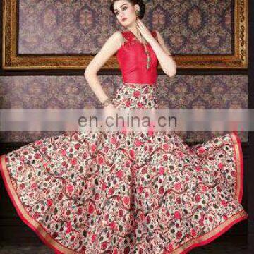 Party wear red elegance floral suits for girls and woman