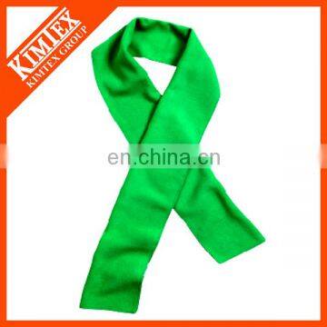 Fashion plain color polyester fleece scarf