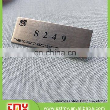 Decorative metal stainless steel label nameplate