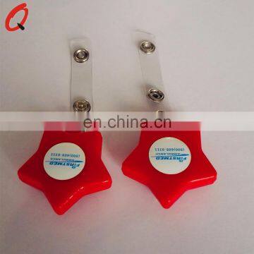 Factory direct sale custom design soft pvc plastic retractable badge holders and business id card holder with yoyo string