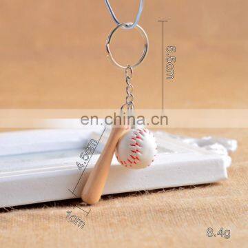 Custom Key Holder Ball Baseball Key Chain Keyring 3d Mini Baseball Keychain for Sport Professional Gifts photo-5