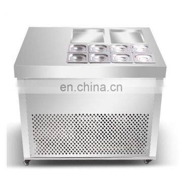 Hot sale Liquid Nitrogen rolled ice cream machine