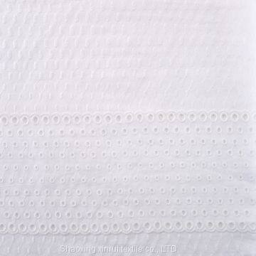 French Embroidery White Pure Origin Cotton Lace Embroidered Fabric photo-2