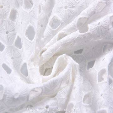 Cotton Embroidery Lace Fabric With Holes photo-2
