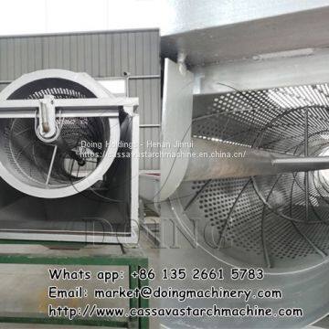 High efficiency potato washing machine rotary washing machine in potato starch production line