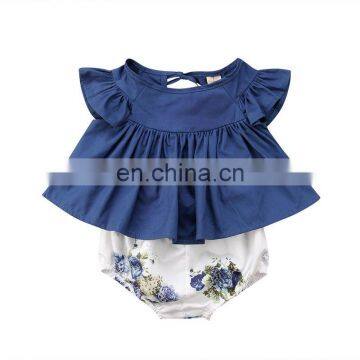 Free shipping Infant Clothes Outfits Toddler Baby Girls floral Tops Dress & flower Harem Shorts Pants