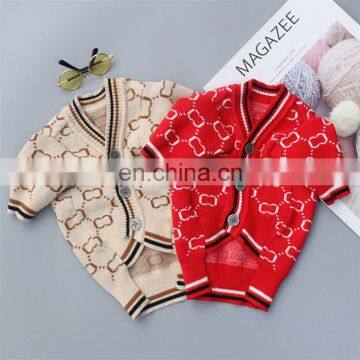 Pet dog cat clothes teddy autumn and winter clothing supplies coral fleece warm pet clothes