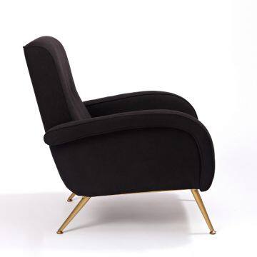 High Back Upholstered Lounge Armchair
