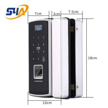 Factory Sell of Metal Fingerprint Access Control Machine Card Swipe Glass Door Password Lock photo-3