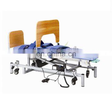 Adjustable height chair folding bed physiotherapy treatment bed