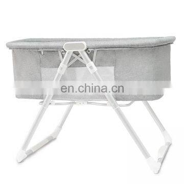 2 in 1 Lightweight Travel Cradle Detachable & Washable Mattress Rocking Bassinet Portable Crib for Newborn Baby photo-4
