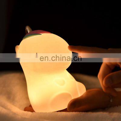 Factory cheap bed Lamp horse unicorn led table light night lamp for kids