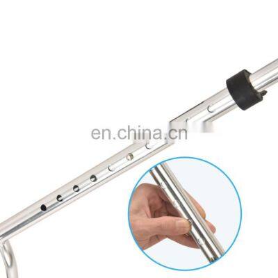 Medical Aluminum Adjustable Height 4 Leg Crutch Adjustable Aluminium Cane With Four Legs Walking Stick