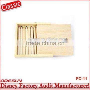 Disney Universal NBCU FAMA BSCI GSV Carrefour Factory Audit Manufacturer Wood Colored Pencil Set With Case For Kids photo-3