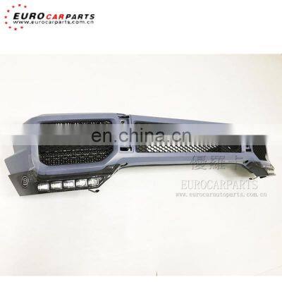 G63 Front Lip Fit for MB G-class W463 G63 G65 ~2017year to G63 B Style Front Lip LED Carbon Fiber Material Front Side Lip photo-2