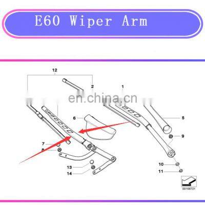 Windshield Wiper Arms Car Arms E60 Wiper Arm For 5 Series E60 2003 2010