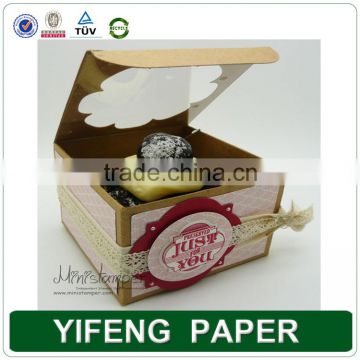 2016 Newest Design And Cheapest Factory Price Kraft Paper Cupcake Box