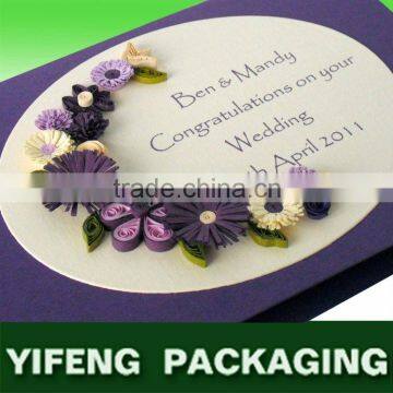 timeless classic romantic paper wedding invitation card 2013