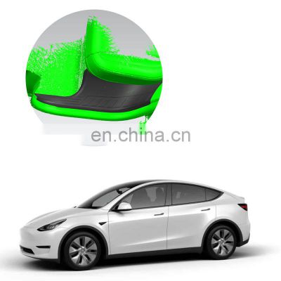 Accessories Interior Car Outer Door Sill Scuff Plate Threshold Plate Sticker Panel Cover Trims For Tesla Model Y 2021