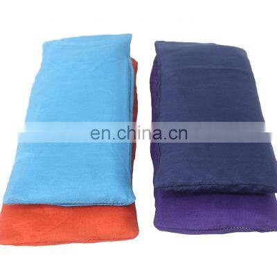 linseed with lavender flower filled wholesale price yoga eye pillow Indian supplier