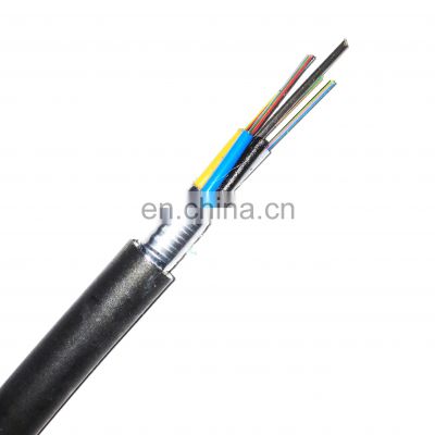 OEM/ODM fiber optic cable price 2~144core single mode multi mode jelly filled steel tape armored outdoor GYTS fiber optic cable