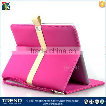 china supplier kickstand folding leather case for samsung tab 4