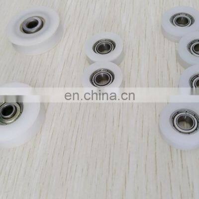 Spinning machine nylon plastic-coated textile machinery pulley 608zz double bearing rolling pulley 15mm track 8*42*24