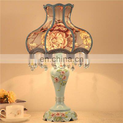 European style bedroom creative modern minimalist resin hotel table lamp