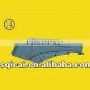 Truck fender-Howo A7 high-floor fender end (long), OEM: WG1664230009/8