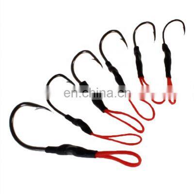 Iron Fishhook Cleek jig assist hooks Boat Fishing Roped Hook fishing jigging  hooks saltwater