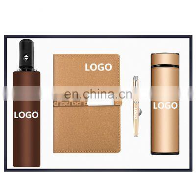 Business Gift Set Vacuum, Cup+ Pen+ Usb Flash Drive+ Name Card Holder+mouse Notebook Combination Gift/