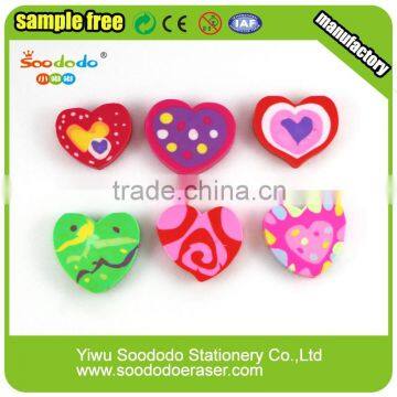 Cartoon harmless Extruded erasers love shape