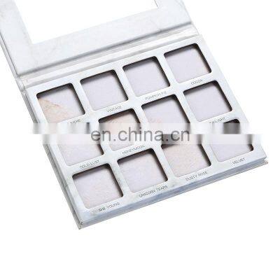 Company Make Up Glitter Logo Sombra Cosmetic Packaging Glitter Powder Eye Shadow Palette