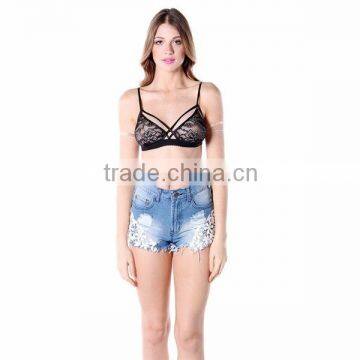 C23308B New Fashion Lady Sexy Black Lace Bralette photo-3