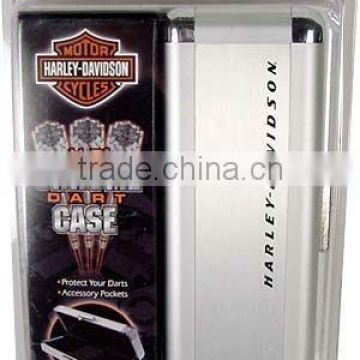 Aluminum black or silvery white portable hot selling eva inside dart case