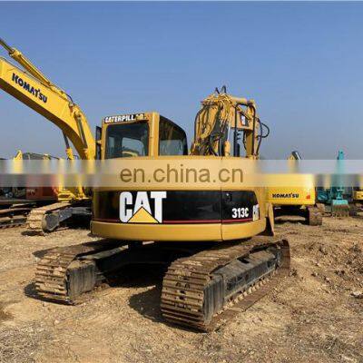 Japan Made Cat 313c Excavator , Used Cat 13ton Digging Machine in Stock , High Quality Cat 320d 318d 315d