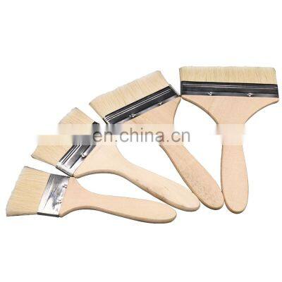 High Quality Wooden Handle Goat Hair Gilding Cleaning Tools Wall Paint Brush photo-3