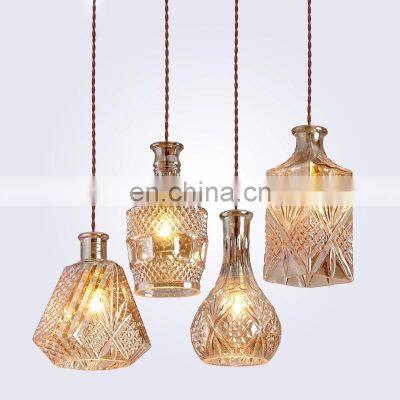 American Glass Pendant Lamps Decoration Indoor Lighting Ceiling Pendant Light For Kids Room Plate Gold Chandelier Lamp