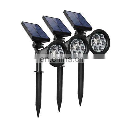 High Quality Outdoor Waterproof Ground Spike Light LED Solar Powered Garden Spot Light Garden Decor Lawn Light