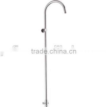 Round spout shower column / brass top shower head shower arm/brass tube shower column/wall mounted brass top shower extension