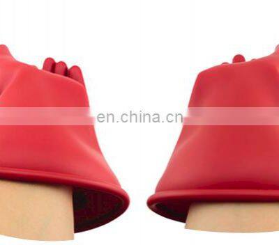 Class 0 Low Voltage 1KV Long Electric Worker Safety Hand Protection Latex Rubber Insulating Gloves photo-5