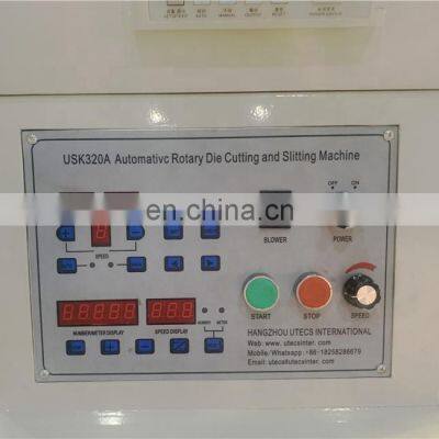 USK450A High Speed Self-Adhesive Blank Price Label Sticker Rotary Die Cutting Slitting Rewinding Machine With Magnetic Cylinder photo-2