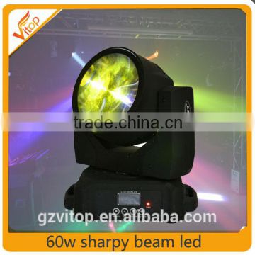 china beam products 60W led white stage moving head light led 60W sharpy beam